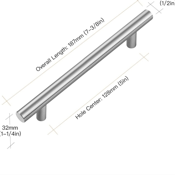 30 Cabinet Pulls Satin Nickel - Picture 2 of 7